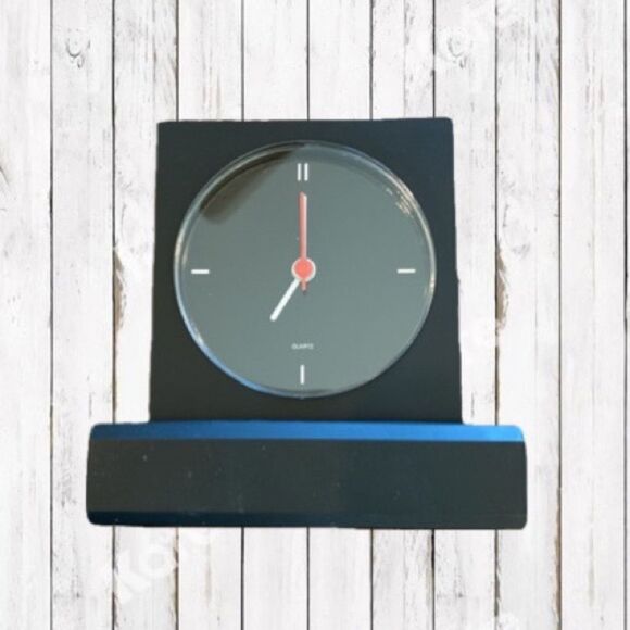 Vintage Suntone Designer Desk Clock Analog Black - Picture 12 of 12